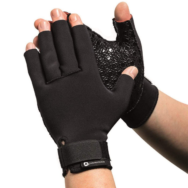 [Australia] - Thermoskin unisex-adult Arthritis Compression Gloves Sml Black 
