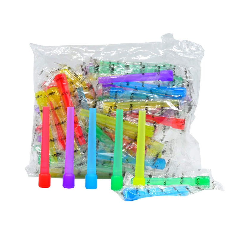 [Australia] - 100PCS Hookah Tips Disposable Hookah Mouth Tips BPA-Free Plastic Hookah Accessories Individual Wrapped Multi-Color Food Grade Mouth Tips (3.51inch) 100 Count (Pack of 1) 