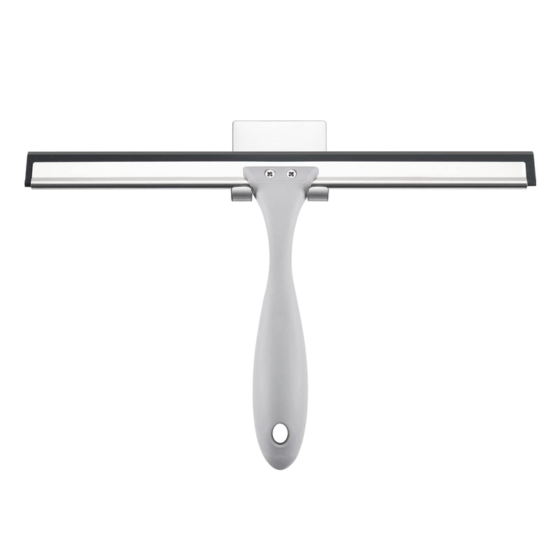 [Australia] - AmazerBath Squeegee for Shower Glass Door, Shower Squeegee for Glass Doors - All-Purpose Squeegee with Hook for Shower Doors, Windows, Mirrors, Tiles and Car Glass - 10 Inches Gray 