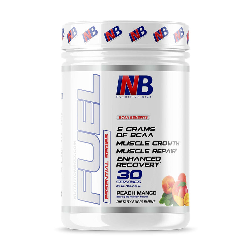 [Australia] - BCAA Powder, 5 Grams of BCAAs Amino Acids, Post Workout Recovery Drink for Muscle Building, Recovery, and Endurance, 30 Servings (Peach Mango) Peach Mango 