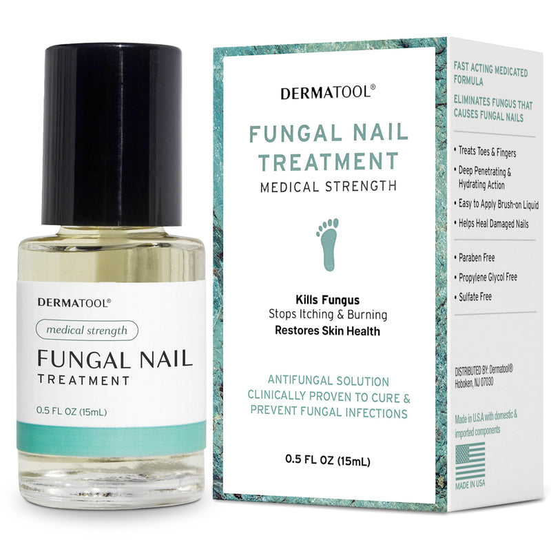 Toenail Fungus Treatment Extra Strength Antifungal Solution and Nail Fungus Treatment for Toenail - Repairs Fungal Damaged, Yellow, Thick, Discolored Nails - Fingernails and Toe Nail Fungus Treatments 0.5 Fl Oz (Pack of 1)