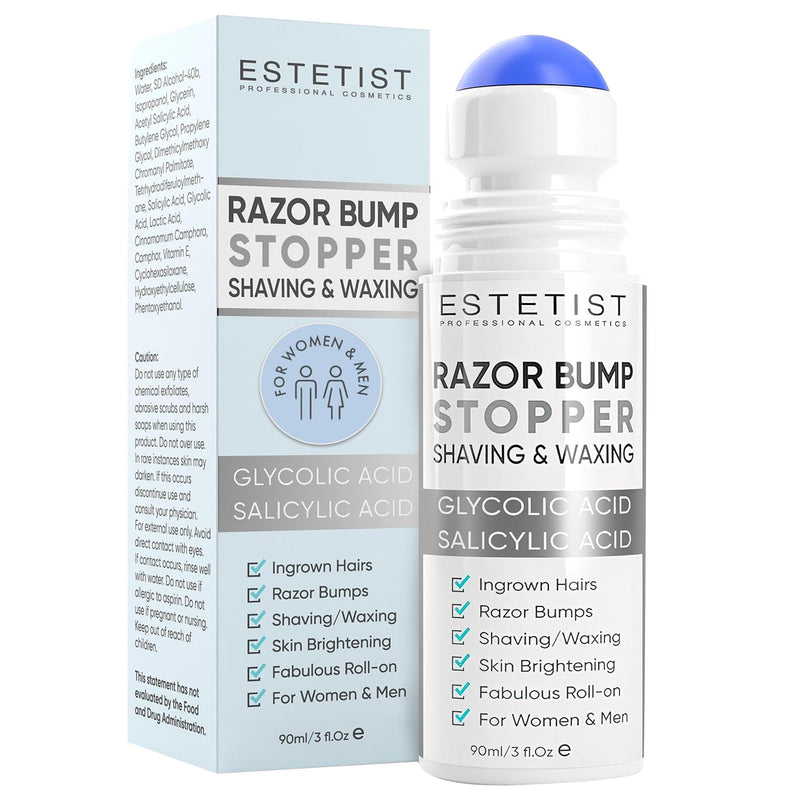 [Australia] - ESTETIST Razor Bump Solution Roll-On, Ingrown Hair & Razor Burn Care Serum, After Shave Roller for Bikini Area, Face, Neck, Underarm & Legs, Skin-Soothing Post Shave Care Original 