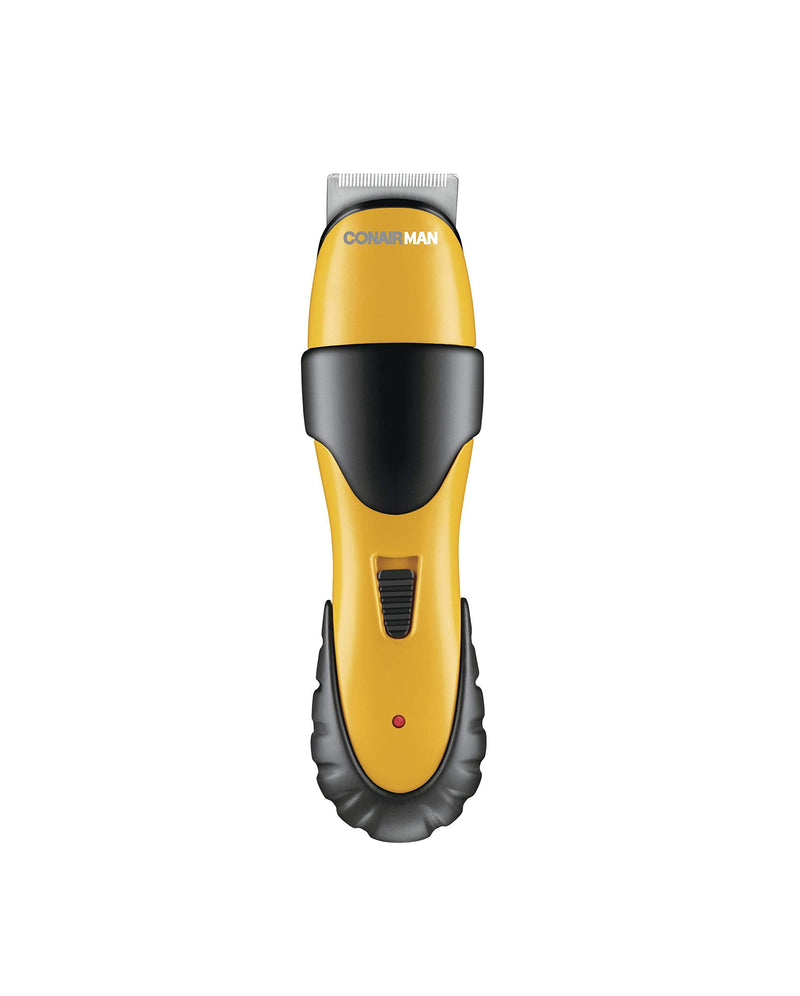 [Australia] - ConairMAN All-in-One Beard Trimmer for Men for Face, Nose and Ear Hair Trimmer,6 piece Men's Grooming Kit, Cordless/Rechargeable Yellow/Black 11 Piece Set 