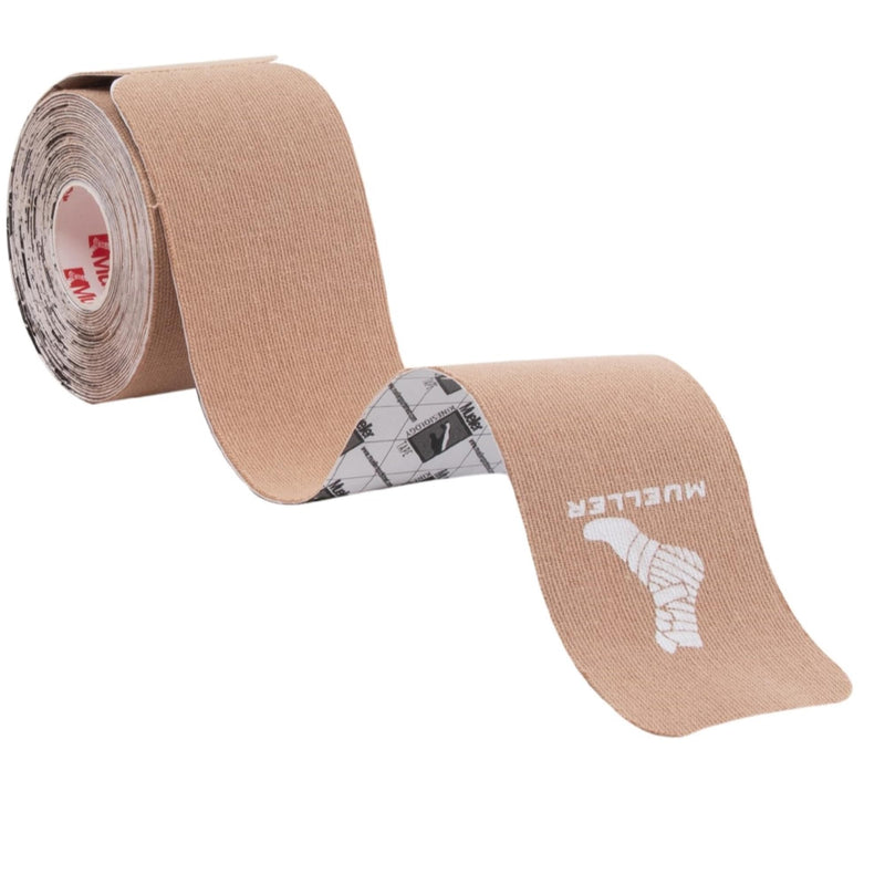 [Australia] - MUELLER Sports Medicine Typhoon Kinesiology Therapeutic Tape, Quality Athletic Tape, Latex Free, 20 Pre-Cut I-Strips, 2" x 9.75" Each Strip, Beige 