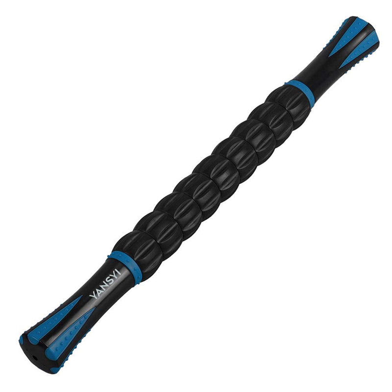 [Australia] - Yansyi Muscle Roller Stick for Athletes - Body Massage Stick - Release Myofascial Trigger Points Reduce Muscle Soreness Tightness Leg Cramps & Back Pain for Physical Therapy & Recovery (Blue 1) Blue 1 