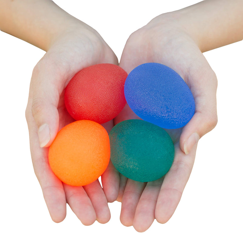 [Australia] - RMS 4-Pack Hand Exercise Balls - Physical & Occupational Therapy Kit for Strengthening Grip & Reducing Stiffness - Arthritis Pain Relief Exerciser for Rehabilitation, Fidget, Stress Relief 