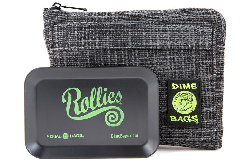 All-in-One Padded Pouch with Accessory Tray & Smell/Spill Proof Pocket, Protective Case for Glass Storage & Travel Black 10 Inch (Pack of 1)