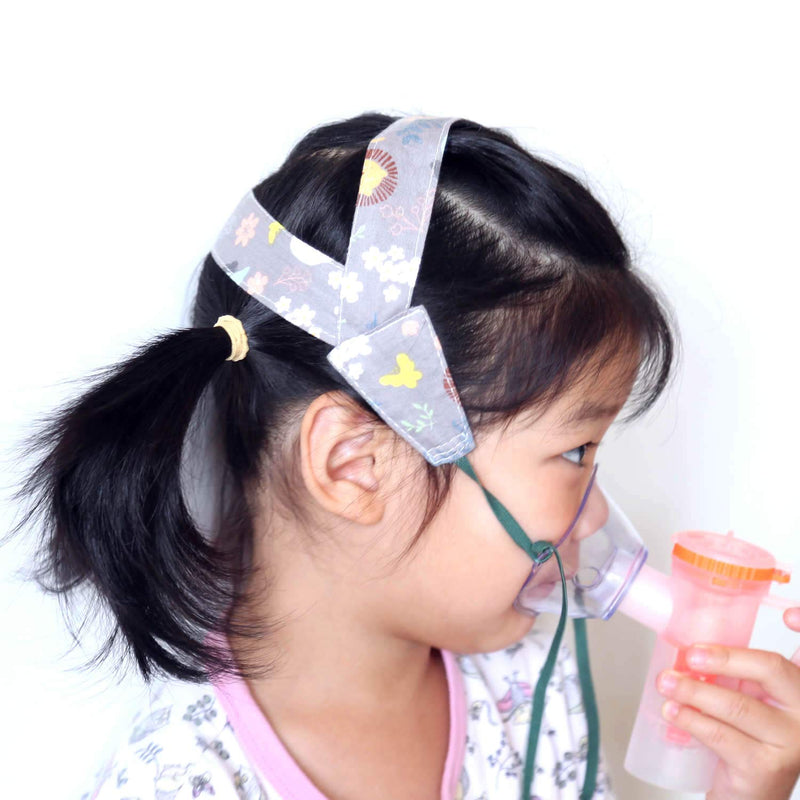 [Australia] - No-Slip Nebulizer Head Strap for Cool Mist Inhaler Secure Comfortable Adjustable Mask Strap Mask Holder for Children Kids 