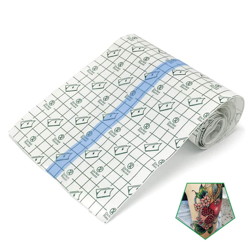 [Australia] - Tattoo Aftercare Bandage Roll 6"x 2 Yard - Waterproof Transparent Film For Tattoo Initial Healing And Skin Repair Adhesive Tattoo Supply Wrap 6 x 72 Inch 