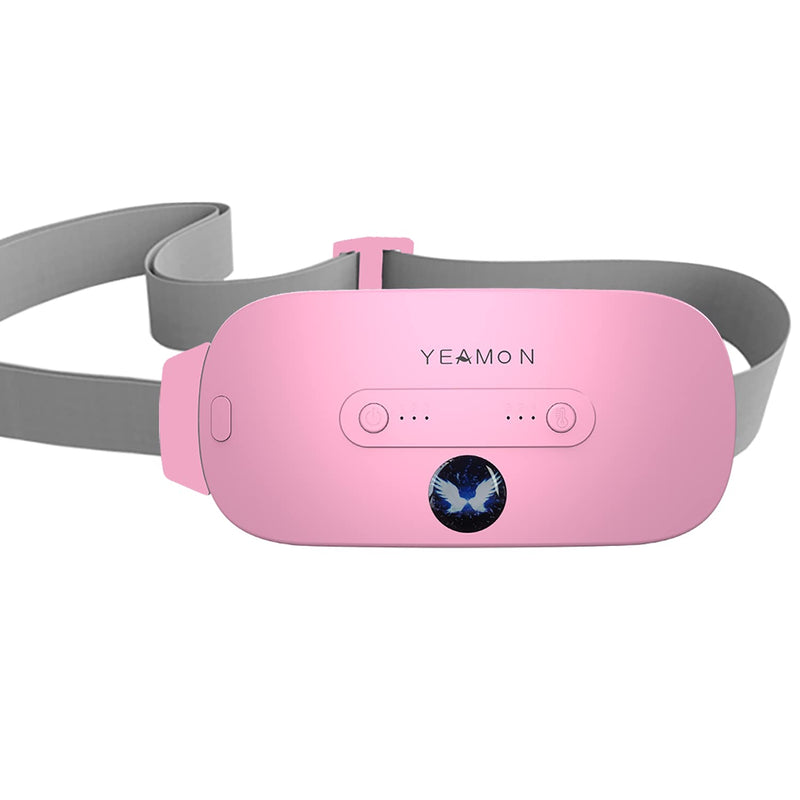 [Australia] - Portable Cordless Heating Pad, Electric Waist Belt Device, Fast Heating Pad with 3 Heat Levels and 3 Massage Modes, Back or Belly Heating Pad, Gifts for Her, Women and Girl Pink 