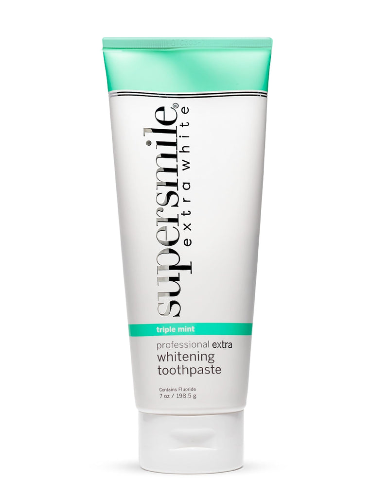 [Australia] - Supersmile Extra White Triple Mint Whitening Toothpaste – Professional Formula for Visibly Whiter Teeth – Whitens Up to 9 Shades, 7 oz 