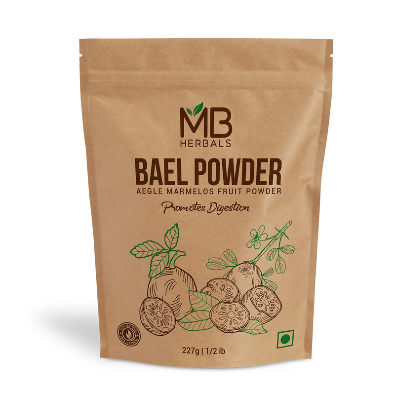 [Australia] - MB Herbals Bael Powder 8 oz (227 Gram / 0.5 LB) | Bael Fruit Powder | Promotes Digestion 