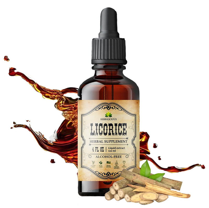 [Australia] - Licorice Root Extract 4Fl oz - Glycyrrhiza Glabra - Organic Herbal Supplement for Digestion Restore Respiratory Health Fatigue & Immunity Support Vegan Gluten Free Liquid Tincture 4 Fl Oz (Pack of 1) 