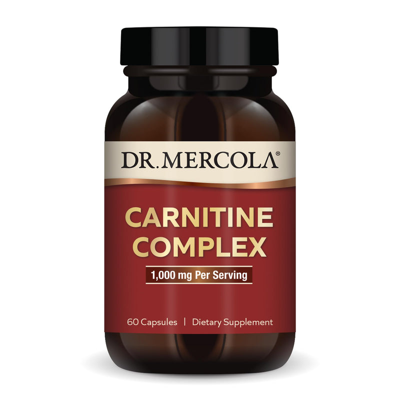 [Australia] - Dr. Mercola Carnitine Complex, 30 Servings (60 Capsules), Dietary Supplement, 1000 mg Per Serving, Supports Immune Health, Non-GMO 