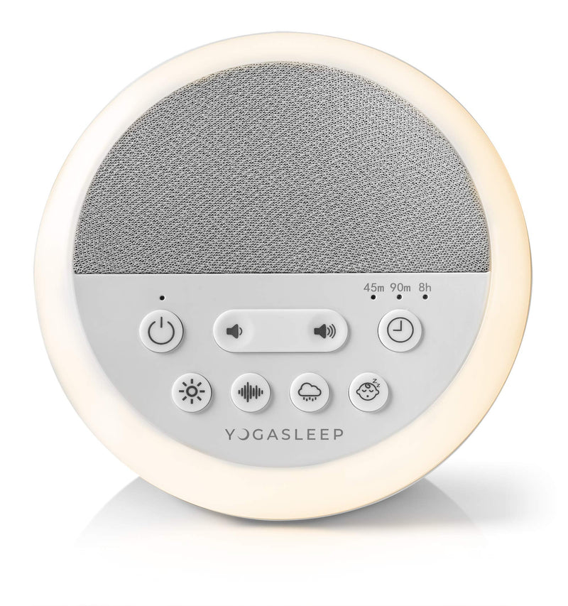[Australia] - Yogasleep Nod White Noise Sound Machine, With Soft Night Light & Sleep Timer, 20 Sound Options Including Lullabies, Nature & Pink Noise, Sleep Aid For Baby & Adults, Noise Canceling For Office Privacy 