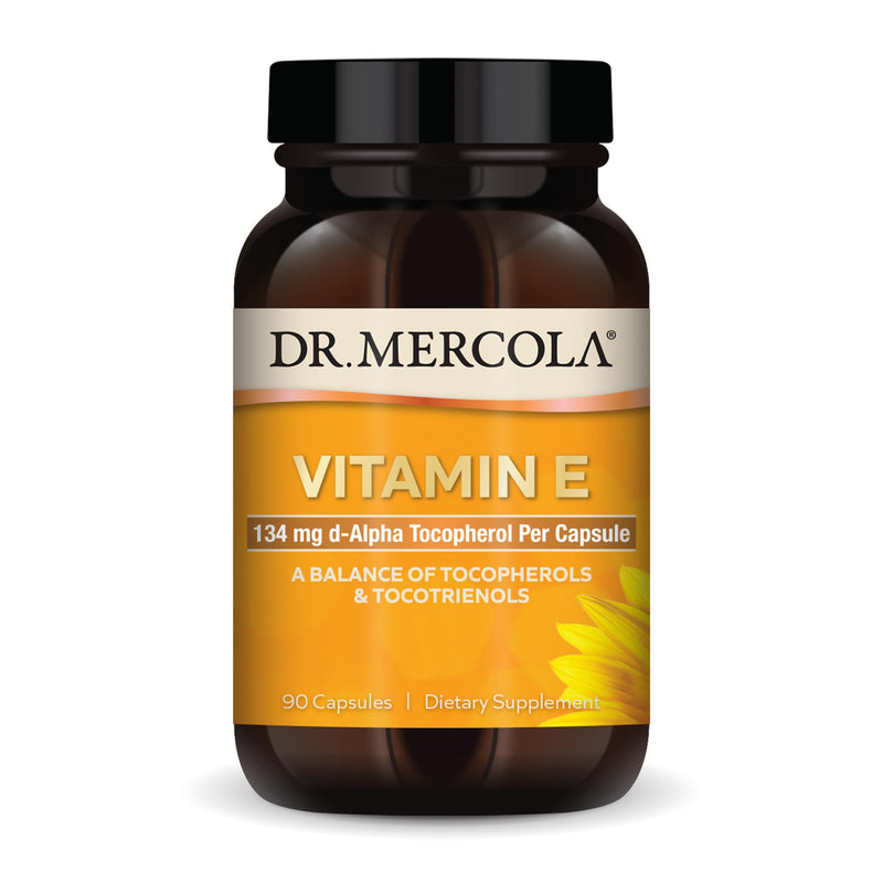 [Australia] - Dr. Mercola Vitamin E, 90 Servings (90 Capsules), 134 mg Per Capsule, Dietary Supplement, Supports Healthy Skin, Non-GMO 