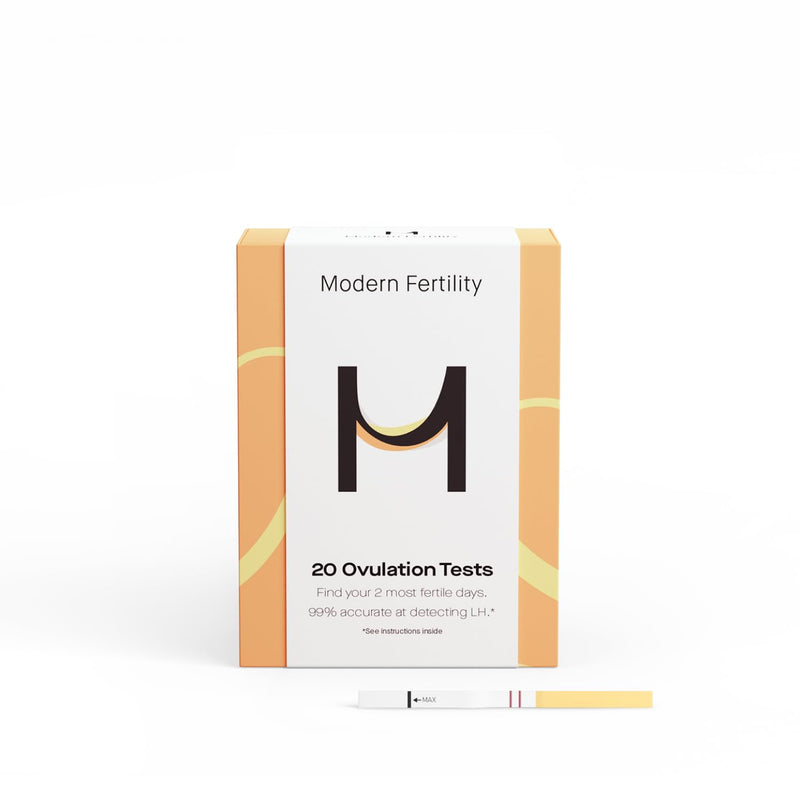 Modern Fertility Ovulation Test | Reliable at-Home Test Helps You Identify Fertile Days, Predict Ovulation, and Get in Sync with Your Cycle| 20 Test Strips 20 Count (Pack of 1)