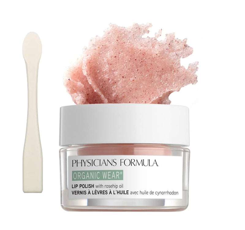 [Australia] - Physician's Formula, Inc. - Organic Wear Lip Polish - Exfoliating Lip Scrub with Skin-Nourishing, Organic Ingredients for Lip Care - Lip Treatment for Dry and Cracked Lips - Hypoallergenic Formula 