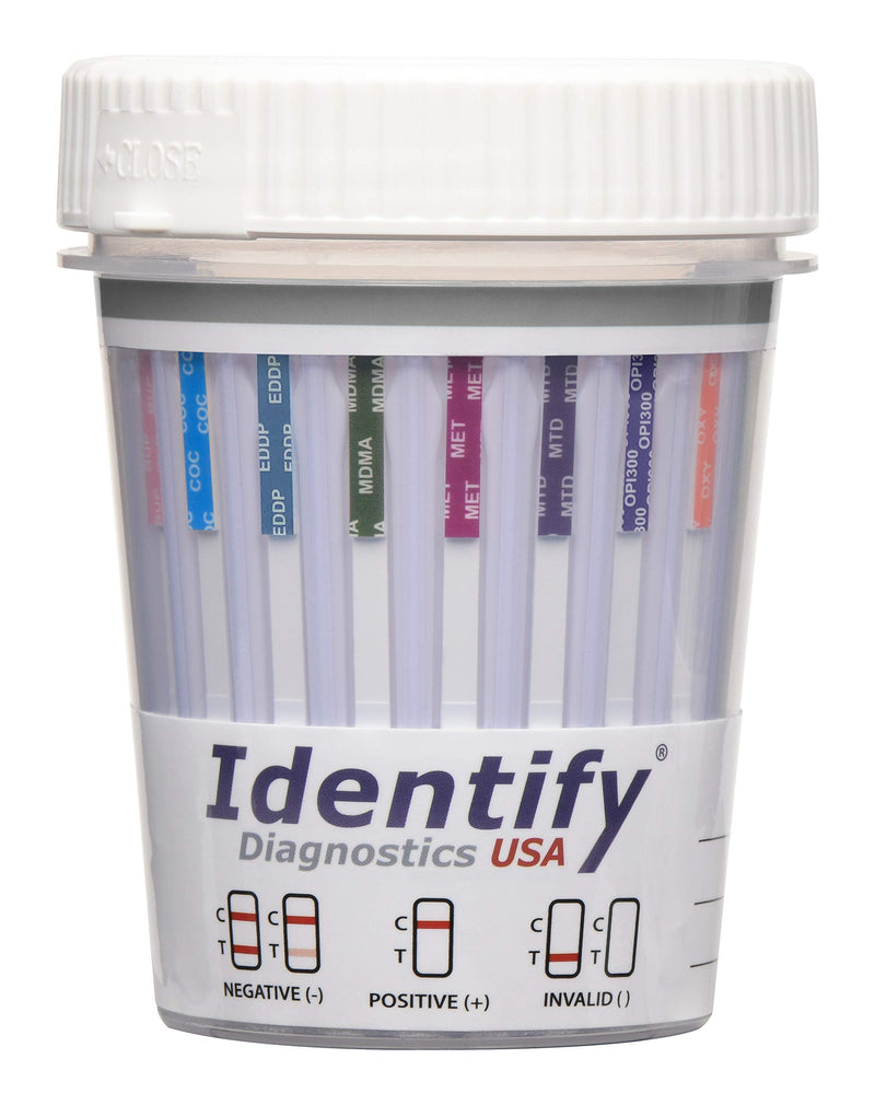 USA Drug Screen Test | 5 Pack | Made in USA 14 Panel CLIA Waived Instant Urine Drug Test Kit with 6 Adults for AMP,BAR,BUP,BZO,COC,EDDP,MDMA,MET,MTD,MOP|OPI,OXY,PCP,TCA,THC
