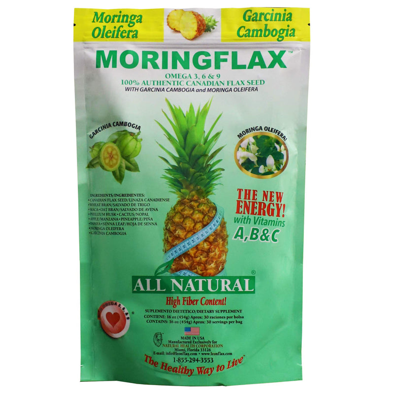 [Australia] - Bag Formula 100 Natural Canadian Flax Seed with Garcinia Cambogia and Moringa Oleifera Bag, Tan, 16 Ounce 