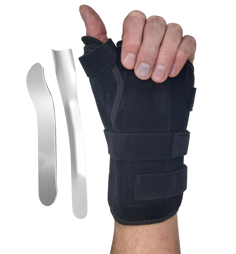 Thumb Spica Splint & Wrist Brace | Both a Wrist Splint & Trigger Thumb Brace to Support Sprains, Tendinosis, De Quervain's Tenosynovitis, Fractures | Arthritis & Carpal Tunnel Pain (Left Hand L) Left Large (Pack of 1)