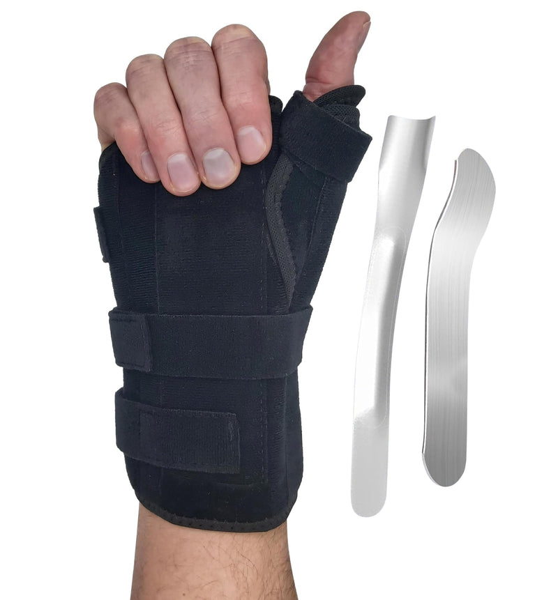 Thumb Spica Splint & Wrist Brace | Both a Wrist Splint & Trigger Thumb Brace to Support Sprains, Tendinosis, De Quervain's Tenosynovitis, Fractures | Arthritis & Carpal Tunnel Pain (Right Hand S/M) Right Small/Medium (Pack of 1)