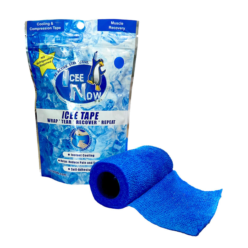 [Australia] - IceeNow - Ice Bandage Wrap Tape, Self Sticking Bandage Wrap, Instant Cold Compress Compression Tape Wrap, Athletic Muscle Tape, Athlete Tape for Pain and Swelling, No Refrigeration Needed, Blue 
