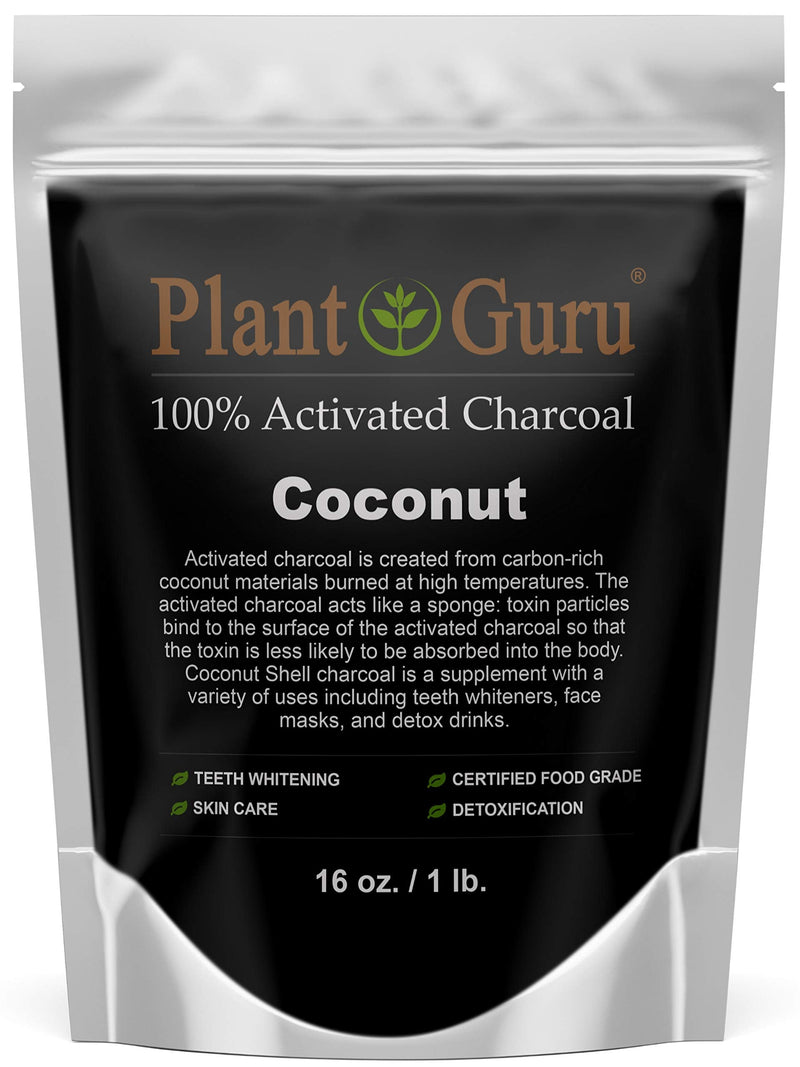 [Australia] - Activated Charcoal Powder 1 lb. Coconut - Food Grade Kosher Non-GMO - Teeth Whitening, Facial Mask and Soap Making. Promotes Natural Detoxification and Helps Digestion 16 Ounce (Pack of 1) 