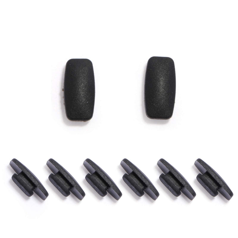 [Australia] - Sunglasses Nose Pads, 3 Pair of Replacement Premium Grade Rectangle Shaped Soft Silicone for Eyeglasses Anti-Slip Slide/Push-in (3) 