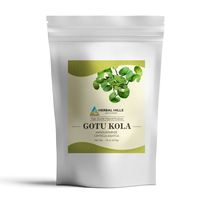 [Australia] - HERBAL HILLS Gotu Kola Powder Natural 16 Ounce Pack of 1 