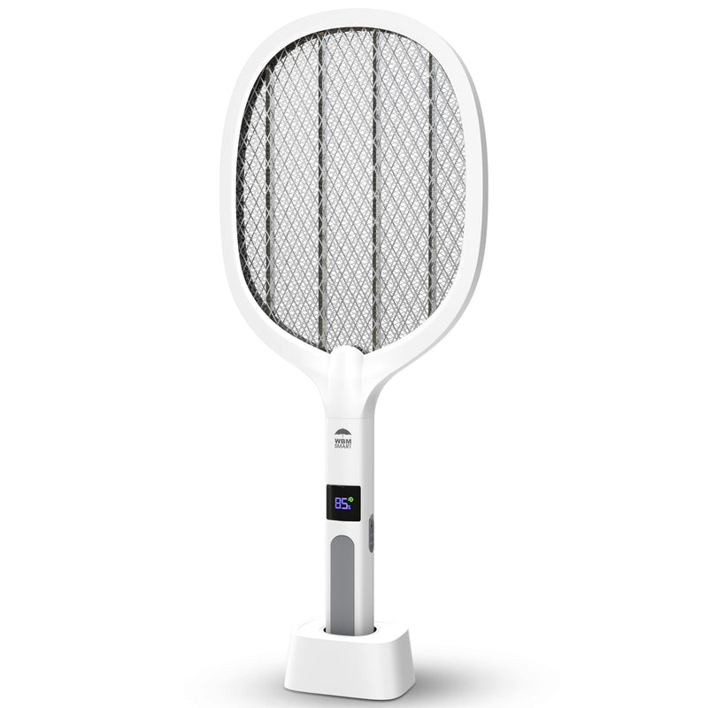 [Australia] - 2 in 1 Electric Bug Zapper, Mosquitoes Trap Lamp & Racket, USB Rechargeable Electric Fly Swatter for Home and Outdoor Powerful Grid 3-Layer Safety Mesh Safe to Touch 