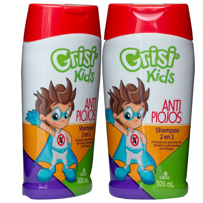 [Australia] - Grisi Kids Cleansing and Lice Repel Shampoo, Helps with The appearance of lice, Quassia Extract, Conditions Hair, 10.14 FL Oz, 2 Count 