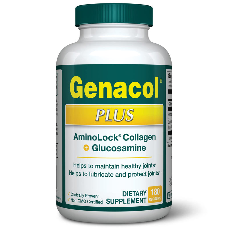 [Australia] - Genacol Glucosamine and Collagen Joint Supplement Glucosamina Colageno | Lubricates, Protects and Maintains Heathy Joints | Relieves Joint Discomfort Plus 180 Capsules 180 Count (Pack of 1) 