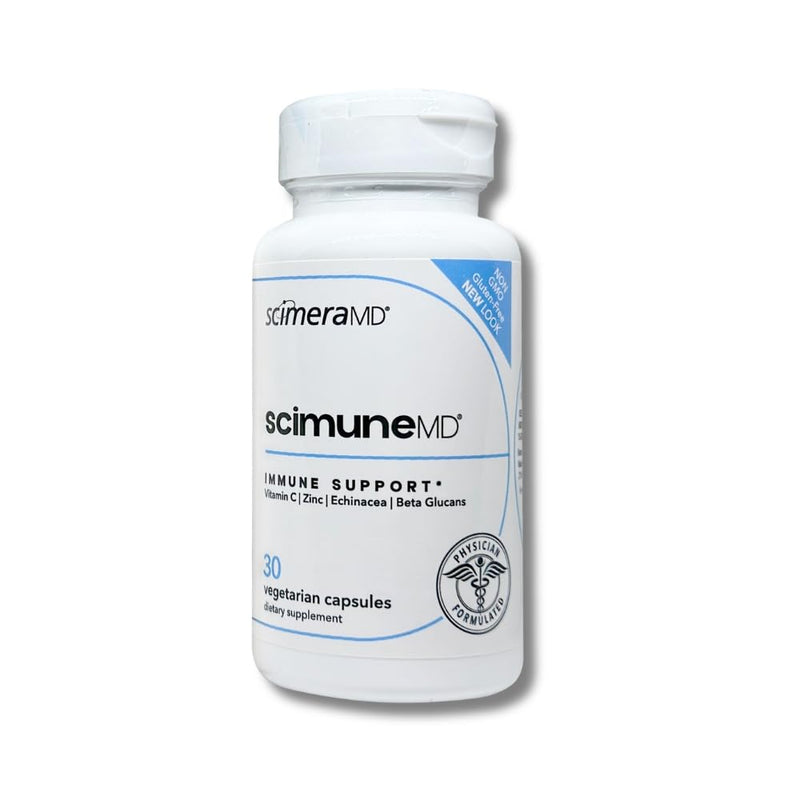 ScimeraMD® Scimune Immune Support Supplement with Zinc, Quercetin, Vitamin C, Echinacea & Wellmune® Beta Glucan, 30 Capsules 1 Count (Pack of 1)