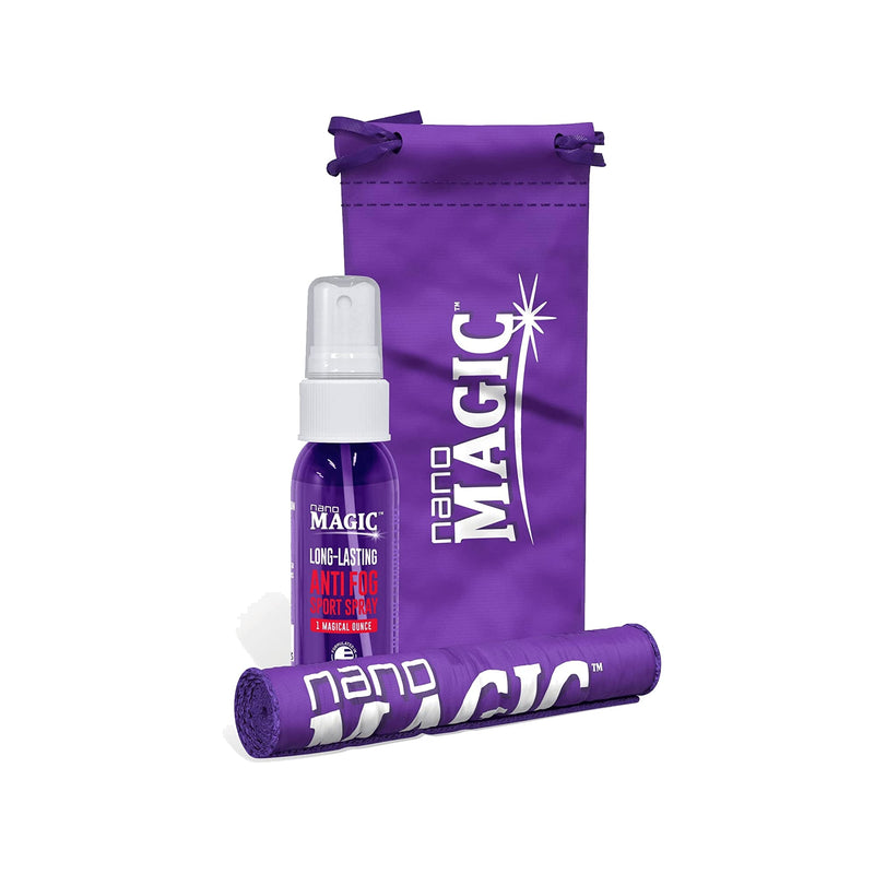 [Australia] - Anti Fog Sport Spray 1 oz Travel Kit, Eyeglasses, Sunglasses, Goggles, Face Shield, Sports, Moisture-Repelling Nano Coating, No Streaks, Microfiber Cloth & Spray Glass, Professional Grade 