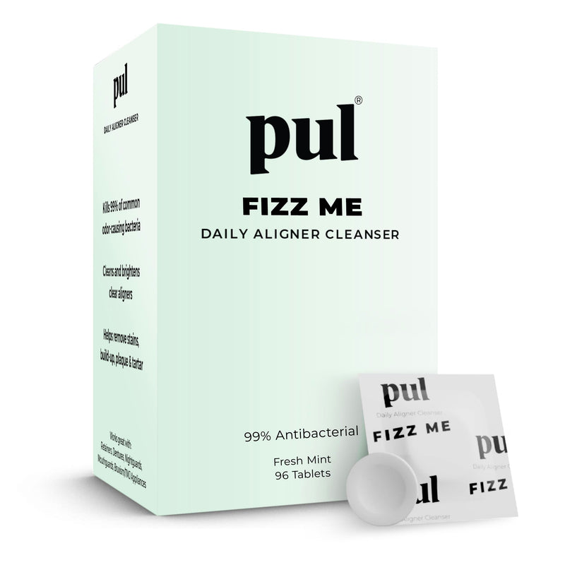 [Australia] - PUL Aligner Cleaner Tablets (Pack of 96) ‚Äì For Cleaning Invisalign, All Clear Aligners & Retainers ‚Äì Removes Odor, Stains, Plaque ‚Äì Cleans Dentures, Night & Mouth Guards, All Dental Removables 96 Count (Pack of 1) 