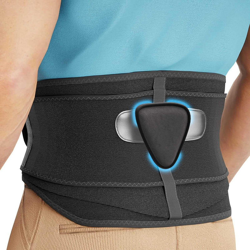 [Australia] - Modvel Lower Back Brace for Men and Women – Back Support Belt for Pain Relief, Herniated Disc, Sciatica, Scoliosis – Lumbar Compression Brace Black X-Large 