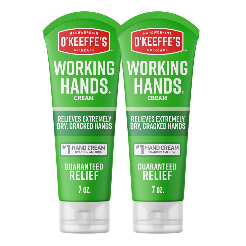 [Australia] - O'Keeffe's Working Hands Hand Cream for Extreme Dryness - 7 oz Tube (2 Pack) - Repairing Skincare for Cracked, Dry Hands 2 Pack 7 Ounce (Pack of 2) 