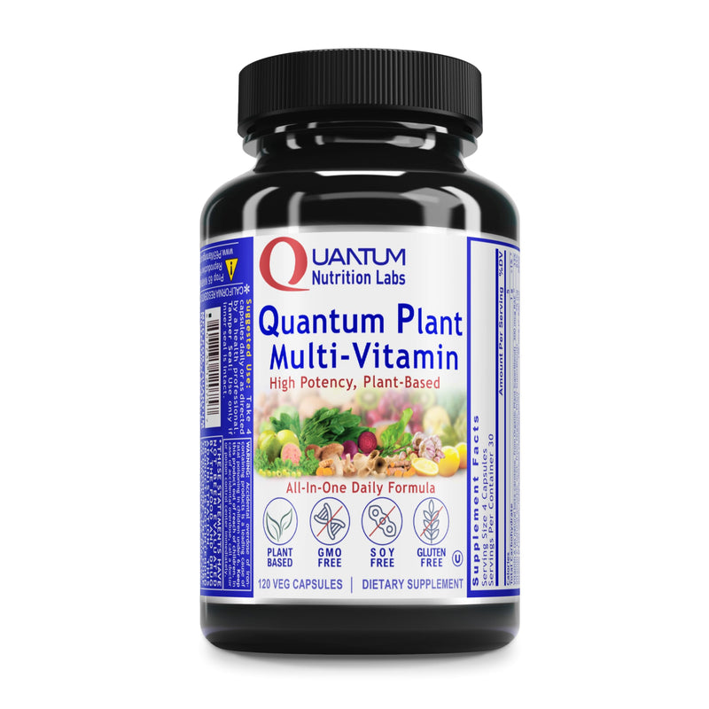QNL Quantum Plant Multi-Vitamin - Complete Multivitamin - Immune Support for Adults - Natural Multivitamin for Men & Women - 120 Plant-Source Capsules