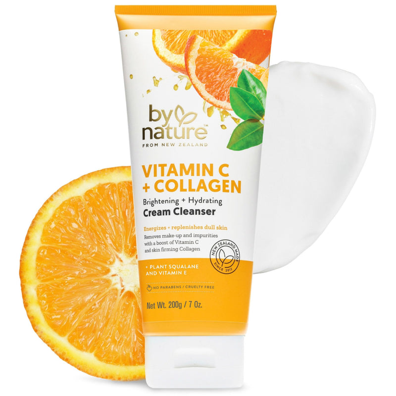 By Nature Vitamin C + Collagen Face Cream Cleanser - 7 oz 7 Ounce (Pack of 1)
