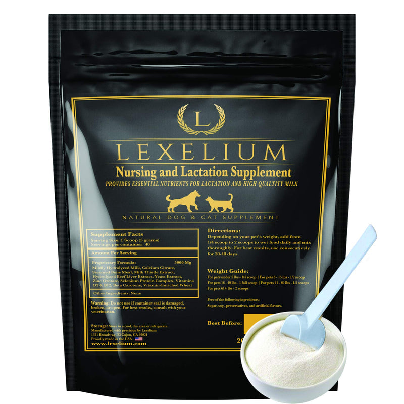 Nursing Supplement and Vitamins for Nursing Dogs and Cats - Nursing, Lactation and Recovery Supplement for Breeders - Muscle & Mental Development for Puppies and Kittens - 200g - PawsPlanet Australia