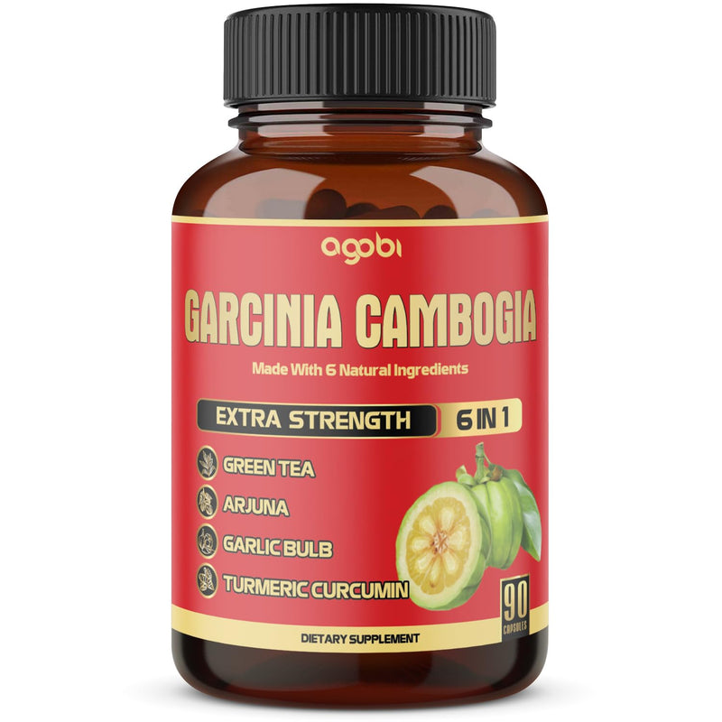 [Australia] - Pure Garcinia Cambogia Capsules - 6in1 with Green Tea, Arjuna, Garlic Bulb, Turmeric & Black Pepper - 90 Counts 