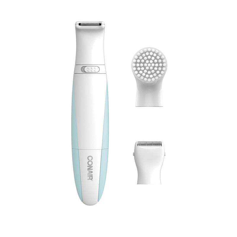 [Australia] - Conair Ladies All-In-One Personal Groomer, Trimmer, Foil Shaver for Women and Exfoliating Brush Original 