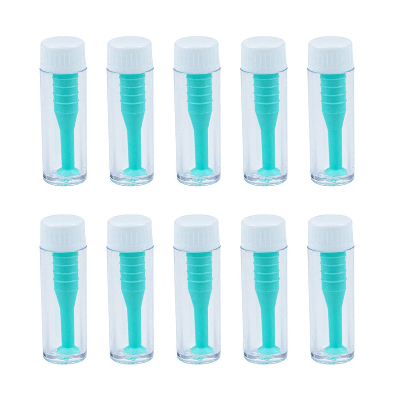 [Australia] - AUEAR, Pack of 10 Soft Silicone Contact Scleral Lens Insertion Tool Plunger Remover Contact Plunger for Soft Hard Lenses Green Color 
