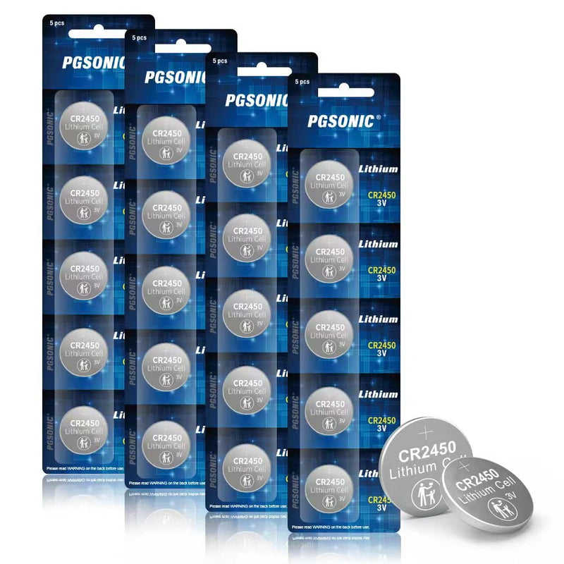 [Australia] - 20 Pack CR2450 3V Lithium Coin Battery 