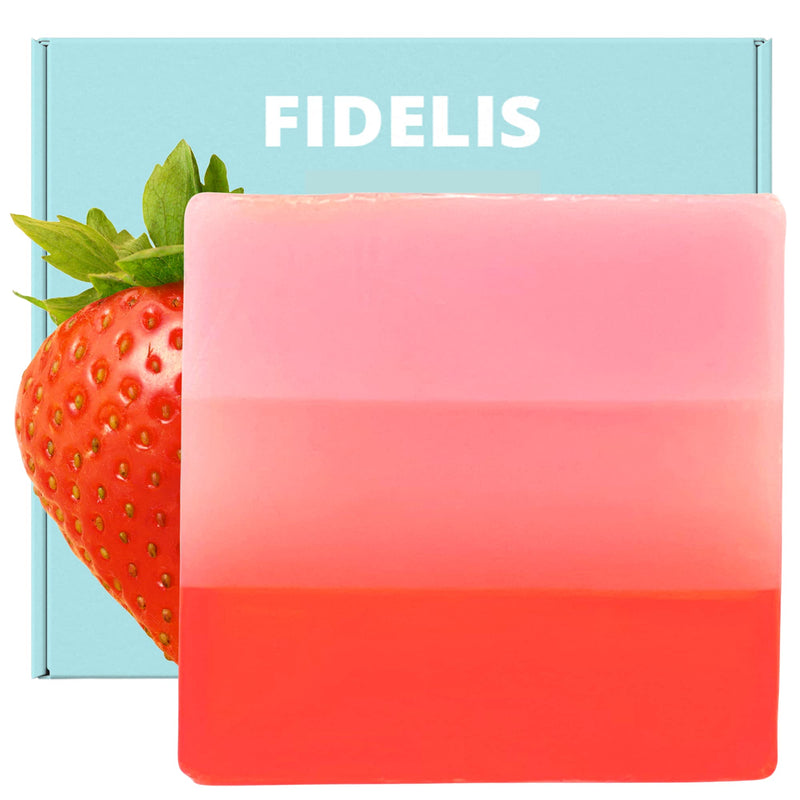 [Australia] - Fidelis Yoni Soap Bar (2 Pack) 3.5 Oz pH Balanced V Clean Natural Feminine Wash (Strawberry) Strawberry 