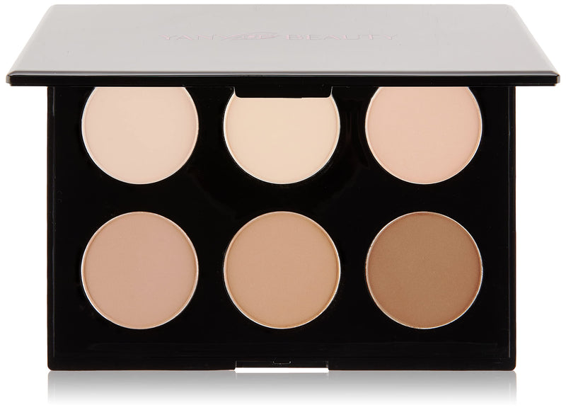 [Australia] - YANY Beauty Contour & Highlight Palette, Sculpt, Define, Palette Powder Contour Kit with Mirror - 6 Highly Pigmented Matte Colors For Contouring And Highlighting 