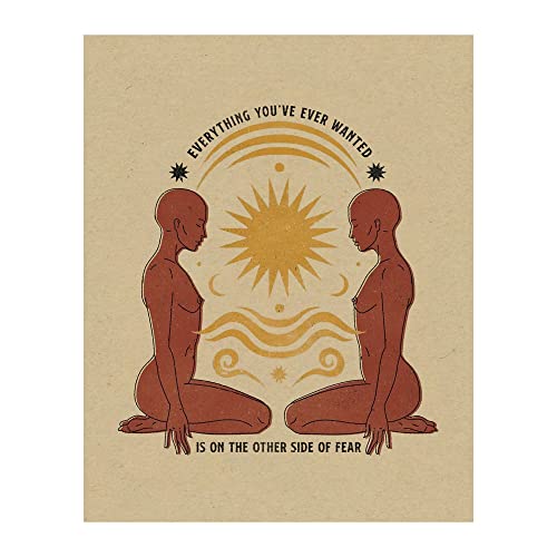 Everything You've Ever Wanted Quote Art, 8x10 Unframed Print