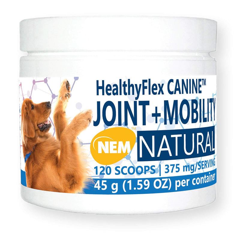 HealthyFlex Canine™ Joint + Mobility Dietary Supplement for Dogs, Natural Eggshell Membrane NEM Formula 120 Servings - PawsPlanet Australia