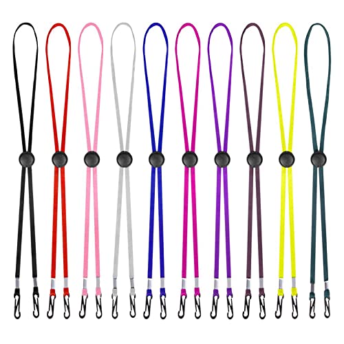[Australia] - 10 Pack - Mask Lanyard，Ear Pressure Relief Comfort，Adjustable Length，Suitable for Adult Kids mask Lanyard，Mask Holder Mixed Colors 